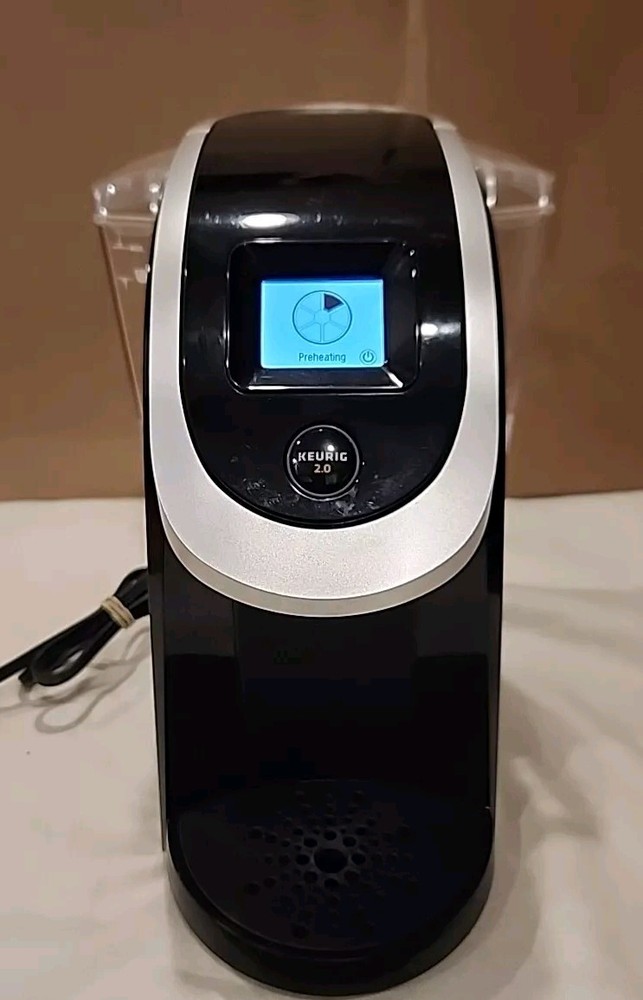 Keurig 2.0 K200 Black Single Serve Digital Display Coffee Maker TESTED WORKS