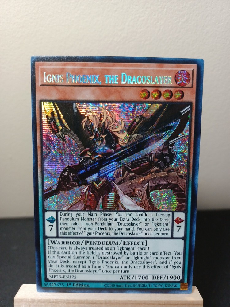 Ignis Phoenix Dracoslayer MP23-EN172 25th Anniversary Tin Dueling Heroes Mega Pack 1st Edition