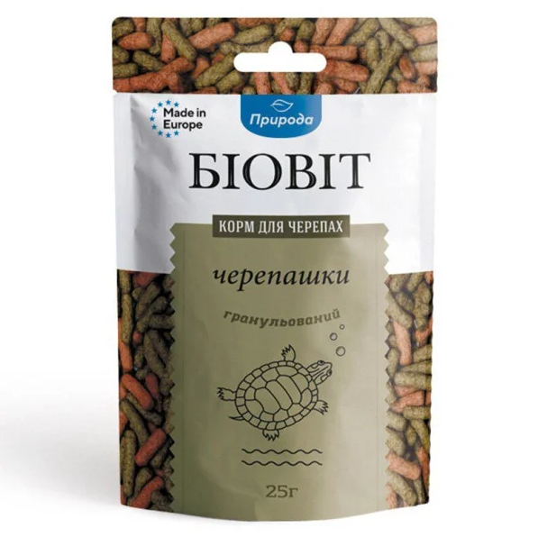 200g Freshwater turtle food, granulated, 8х25 g. Turtle food for daily feeding