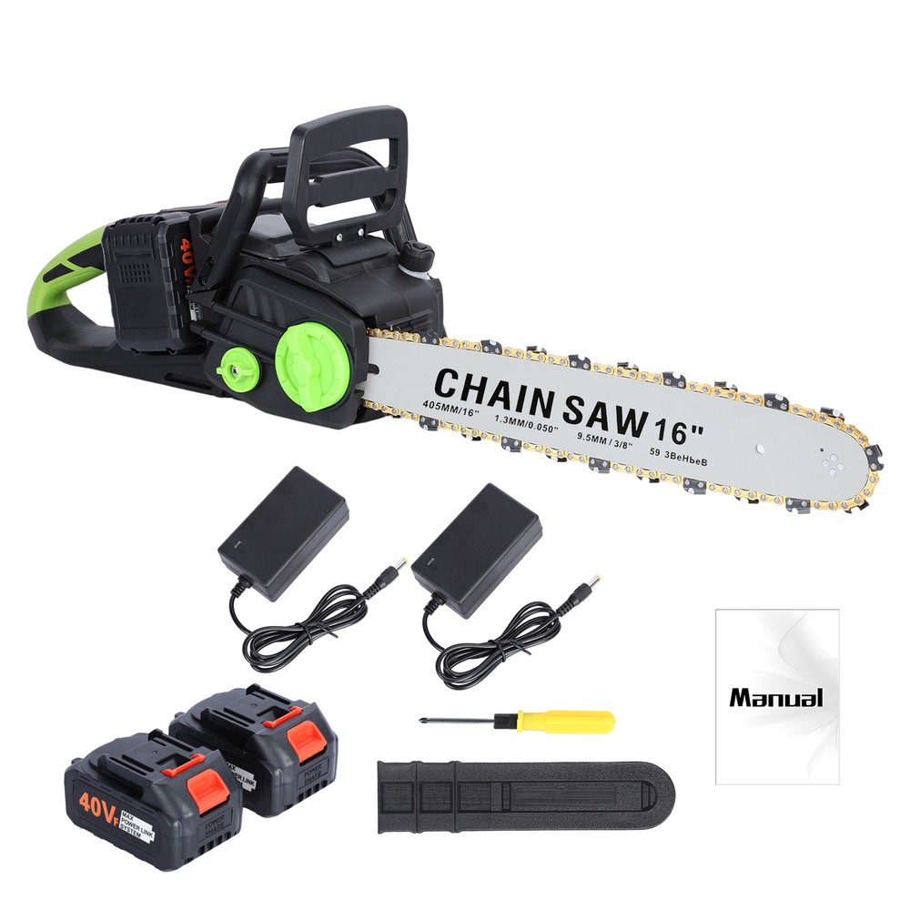 16 Inch Brushless Cordless Chainsaw with Battery Power