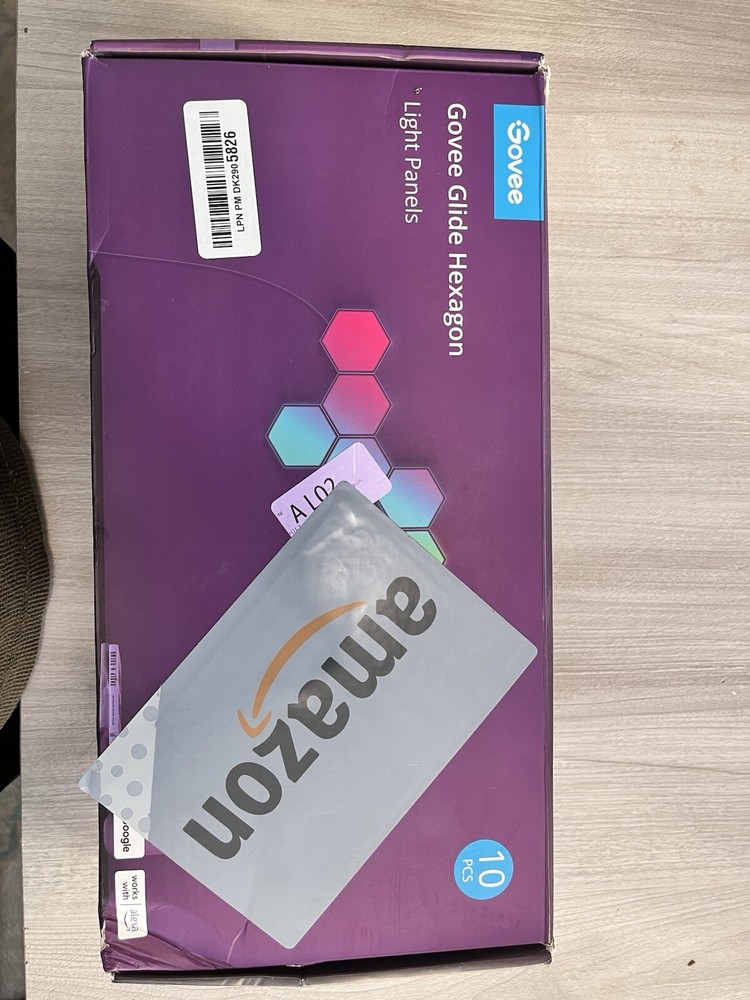 Govee Glide Hexa Light Panels RGBIC 10 LED Hexagon Wall Lights Wi-Fi Smart