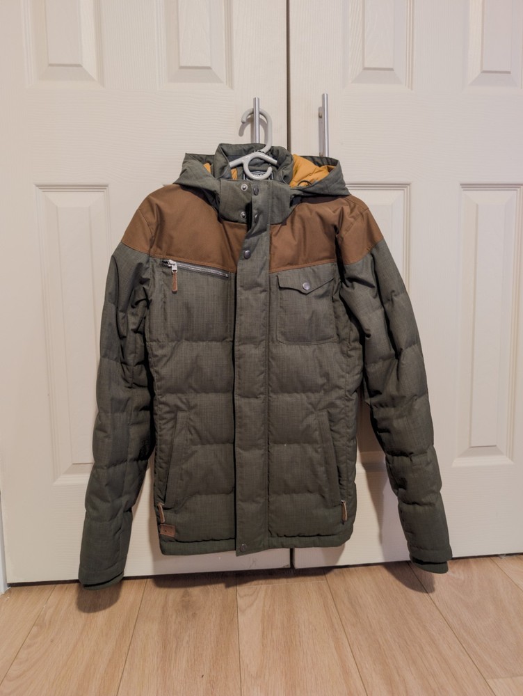 Outdoor Research Whitefish Down Jacket Men’s Small Juniper Carob 700 Fill Down