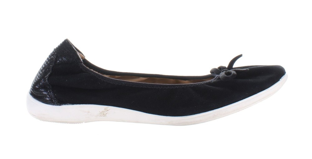 Hush Puppies Womens Thats It Black Ballet Flats Size 8 (7751499)