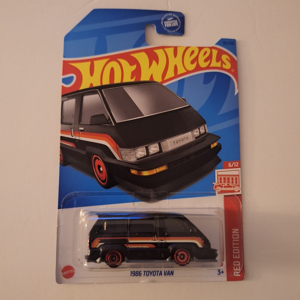 Hot Wheels Red Edition 1986 Toyota Van Target Exclusive New Collectible Toy Car