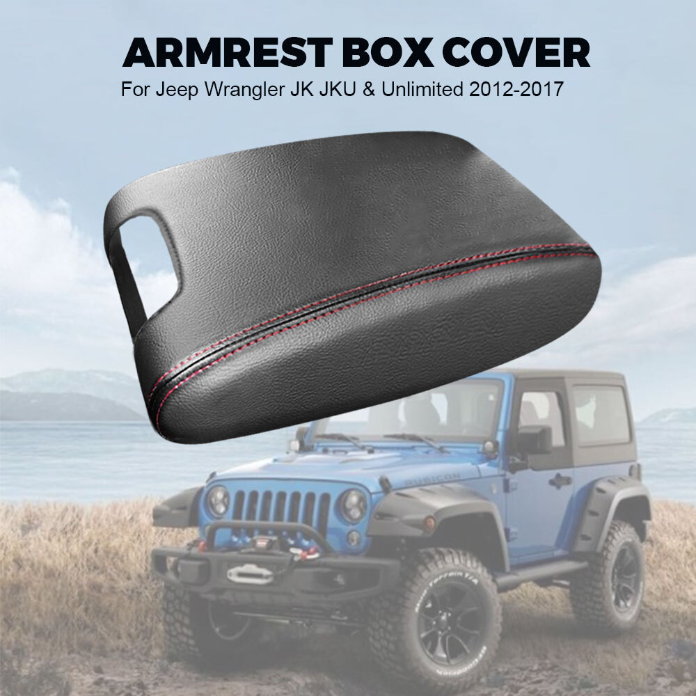 Central Control Armrest Pad Cover Accessories fit Jeep Wrangler JK JKU 2012 2017
