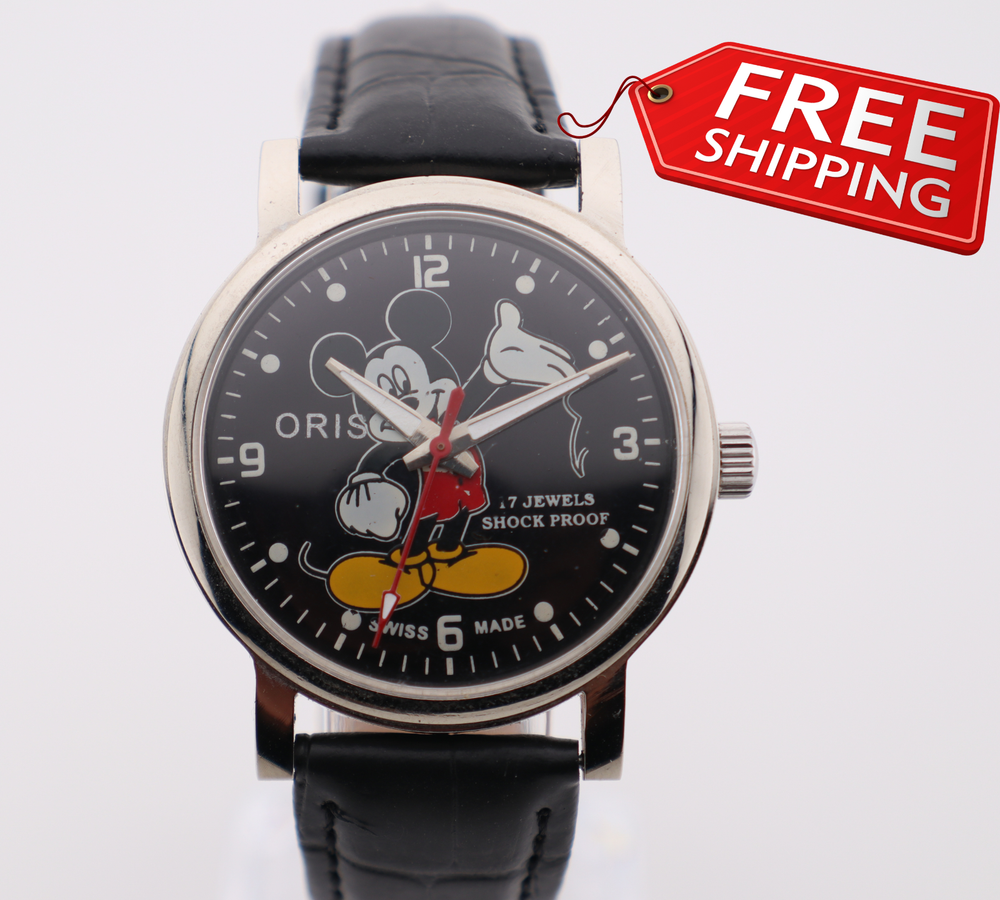 Oris vintage Mickey Mouse wristwatch – Swiss made, retro collectible character