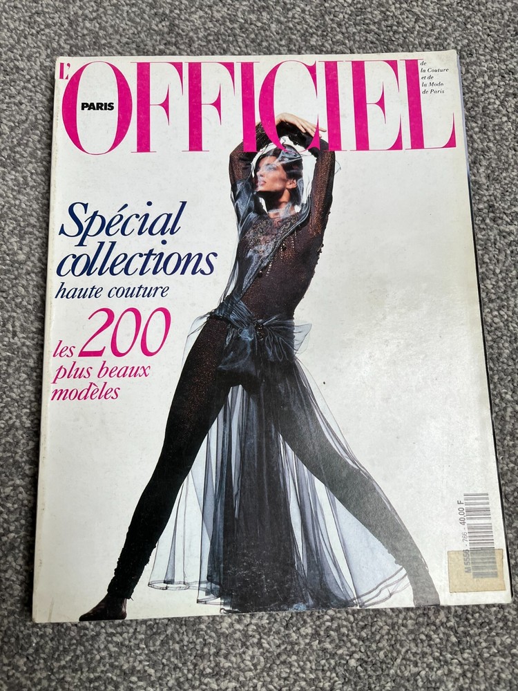 l'Officiel Vintage Fashion Magazine SEPT 1991 No 766 SPECIAL COLLECTIONS