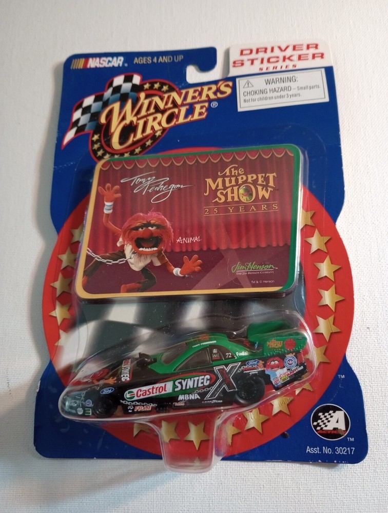 Muppet Show Tony Pedregon NASCAR Winner's Circle Animal Die Cast Car