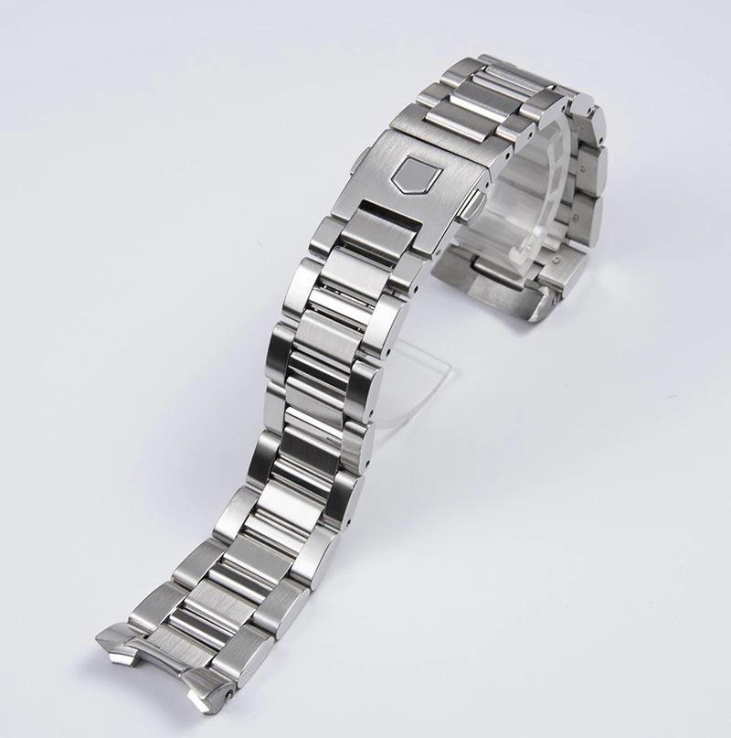22mm Stainless Steel Watch Band Strap Compatible with Tag Heuer Carrera Bracelet