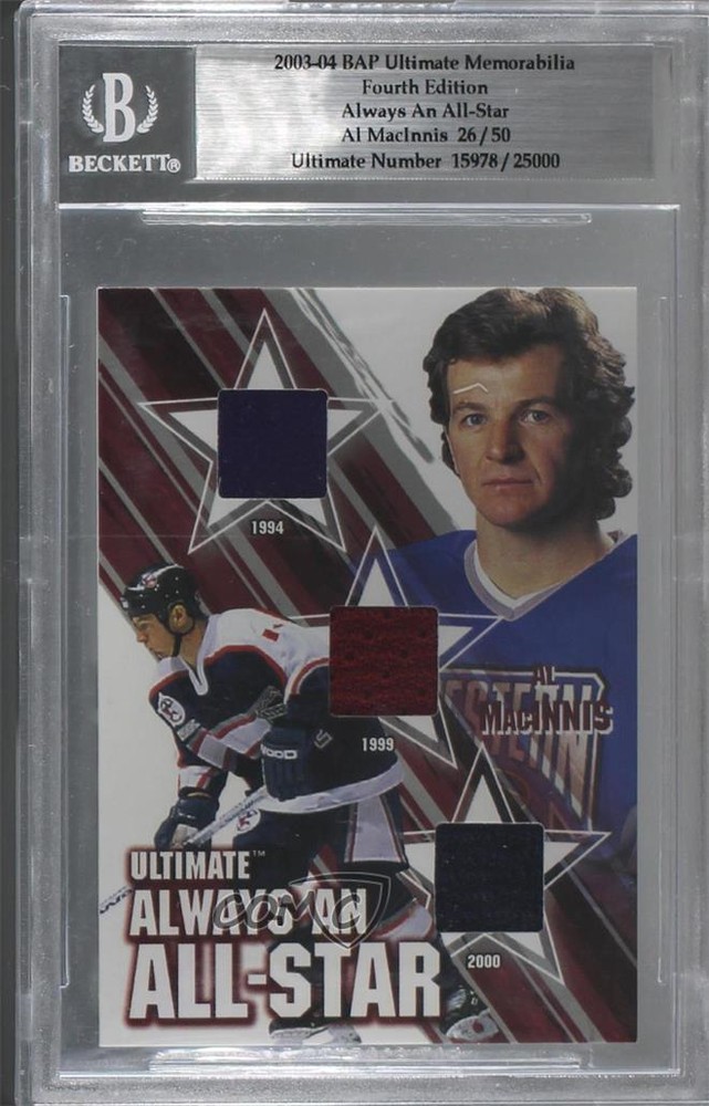 2003 ITG Ultimate Memorabilia 4th Edition Always an All-Star /50 Al MacInnis HOF