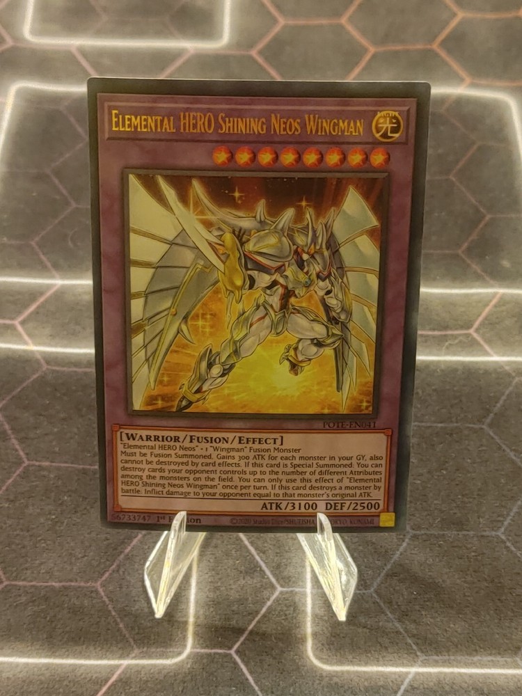 Elemental HERO Shining Neos Wingman POTE-EN041 1st Edition YuGiOh Card