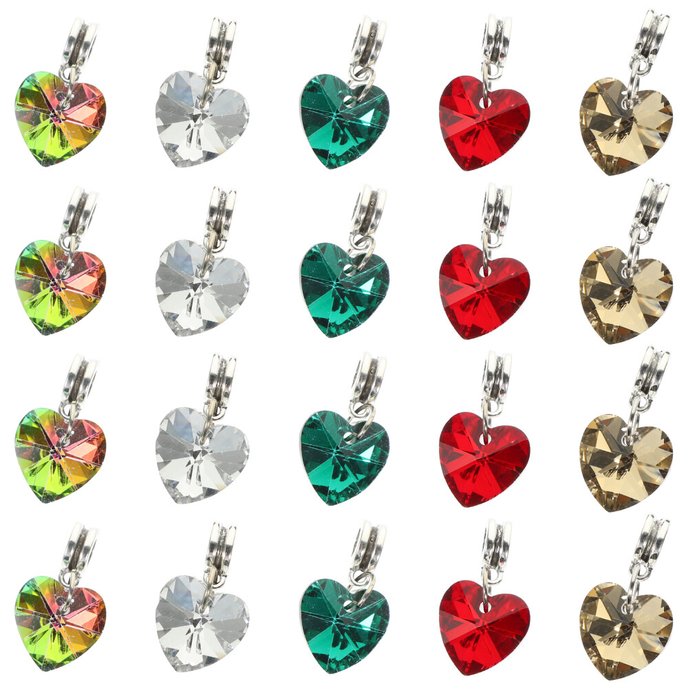 50 Pcs Heart Locket Necklace Pendant Classical Design Bracelet Charm