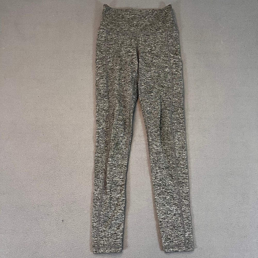 Aerie Womens Small Mid Rise Heather Gray Athletic Leggings for Yoga & Workouts