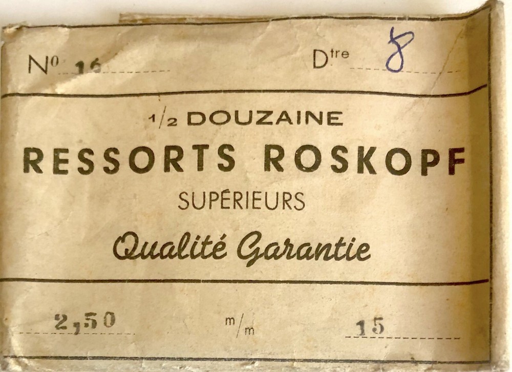 1X Mainspring 803 Watch Part 250x15mm with 8mm Center Hole