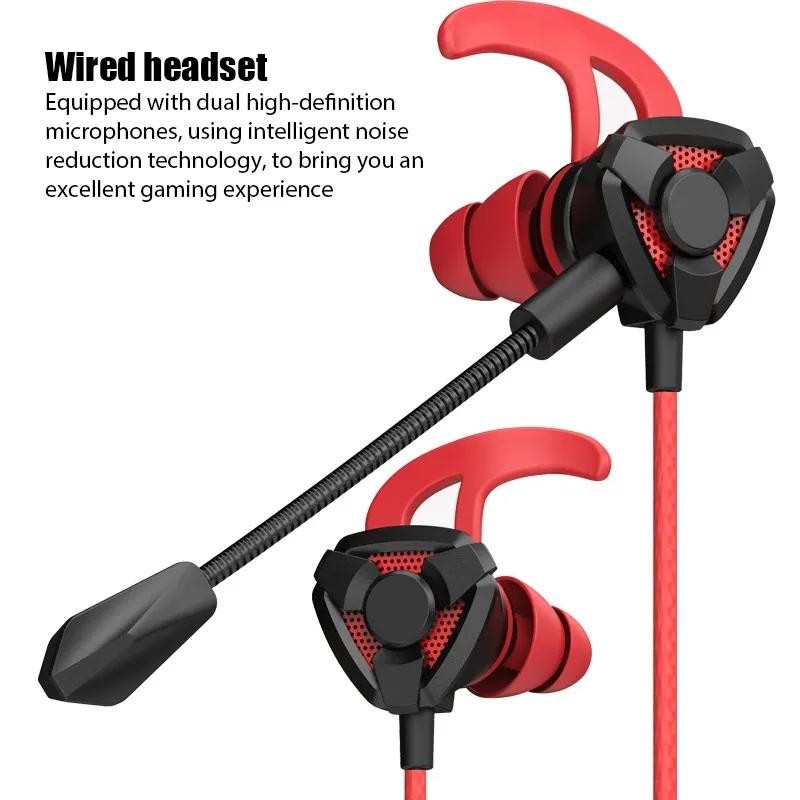 Headset Gamer Headphones Wired Earphone Gaming Earbuds with Mic for Game
