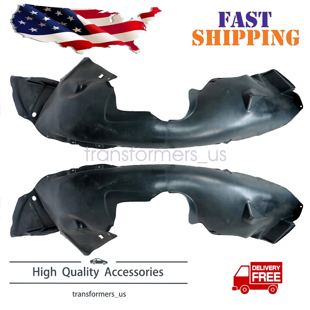 Set of 2 Fender Liner For Buick Encore 2013-2016 Black Front Inner