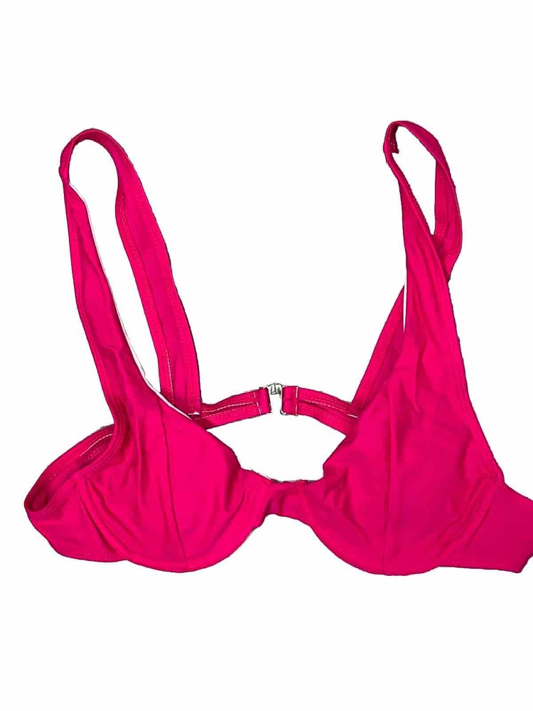 Shein Bikini Top Swimwear Push Up Underwire Removable Pads Pink Size Large Beach