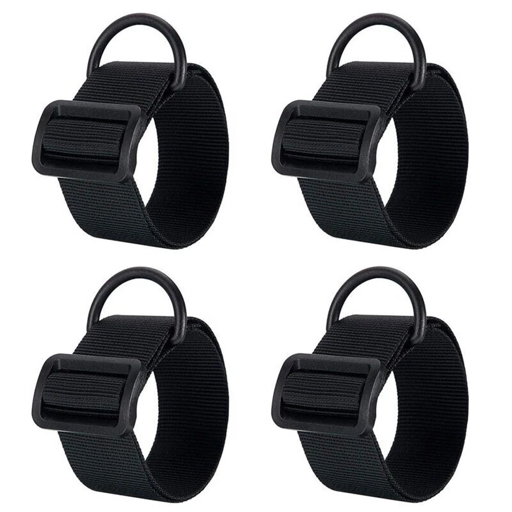 4Pcs Black Sling Adapter W/ D Ring for Rifle Shotgun Attachment Mount Buttstock