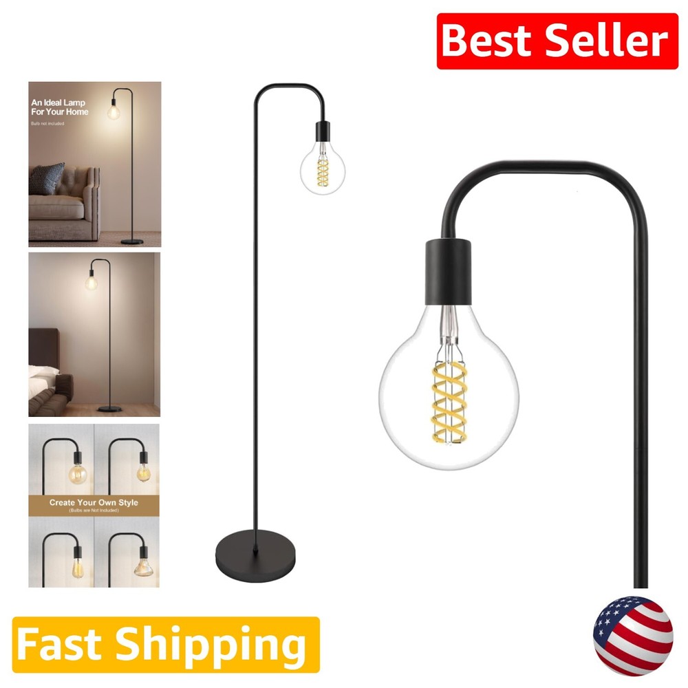 Easy Assembly LED Floor Lamp with 9.8'' Weighted Base - Modern Lighting Solution