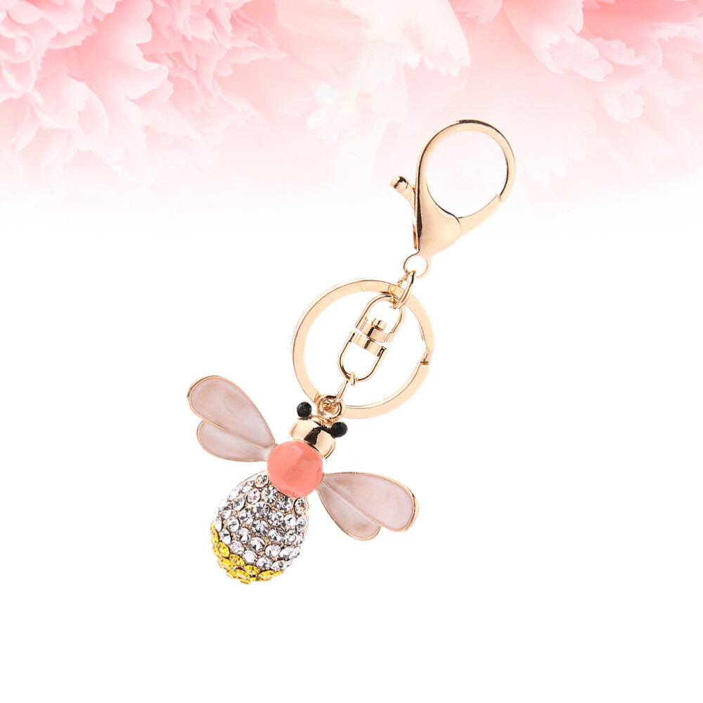 Bag Keychain Charm Metal Keyring Metal Key Holder Rhinestone Car Keychain