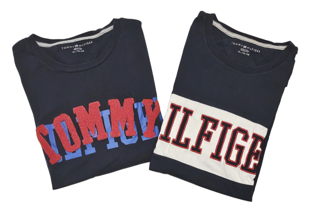 Tommy Hilfiger Mens Dark Blue XL Short Sleeve T-Shirt Set 2 Pack