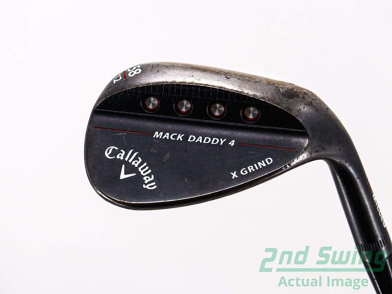 Callaway Mack Daddy 4 Black Lob Wedge 58° Steel Flex Right 36.25in