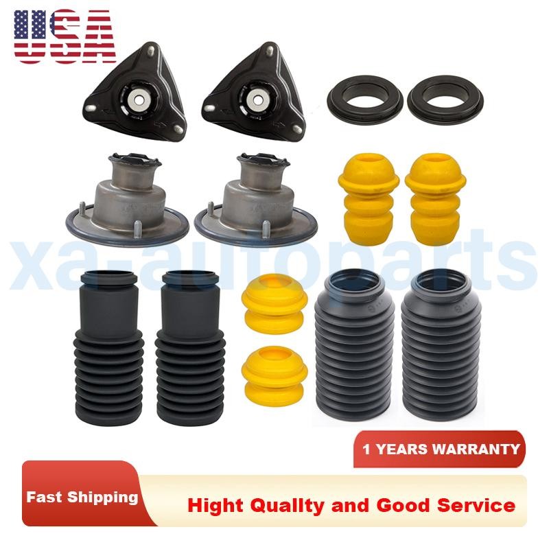 14Pcs Front Upper Strut Mounts+Bearings +Bump Stops For Porsche 911 996 986 987