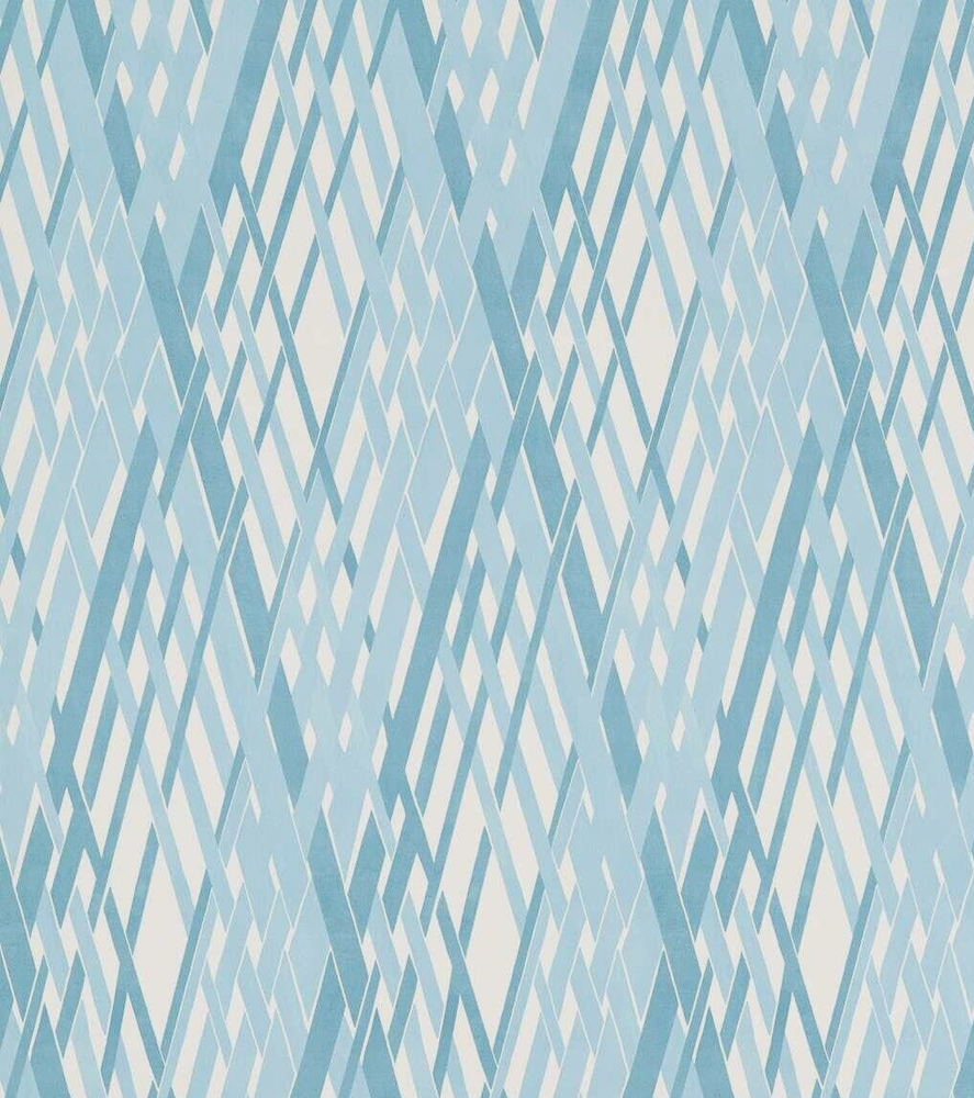 HARLEQUIN Locronan 3.6M Cornflower First Light Cotton Curtain Fabric