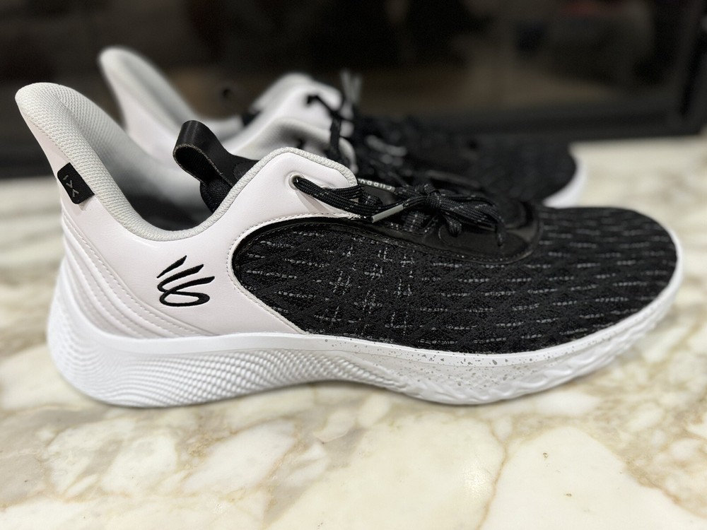 Under Armour Curry Flow 9 Basketball Shoes Mens Size 18 Black Grey White