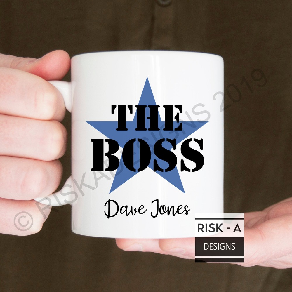 Boss Gift The Boss Mug Male Boss Birthday Gift Male Co Worker Gift Fathers Day
