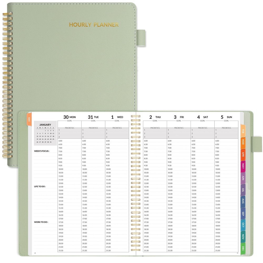 SUNEE 2025 Weekly Planner - Hourly Schedule 9