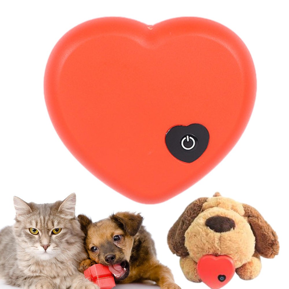 Pet Heartbeat Plush Toy Puppy Behavioral Training Toy Sleep Snuggle Heartbeat