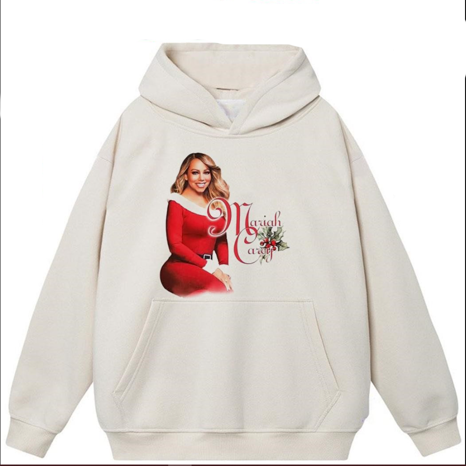 Mariah Carey Wear Santa Dress Christmas Hoodie, gift for fans