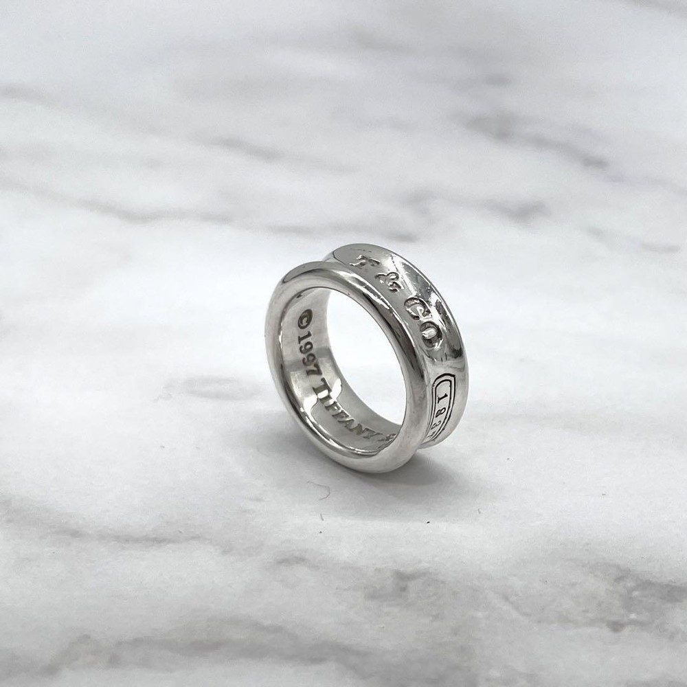 Tiffany & Co. Silver 925 Narrow Ring I2 Mirror Finish US Size 4 - New