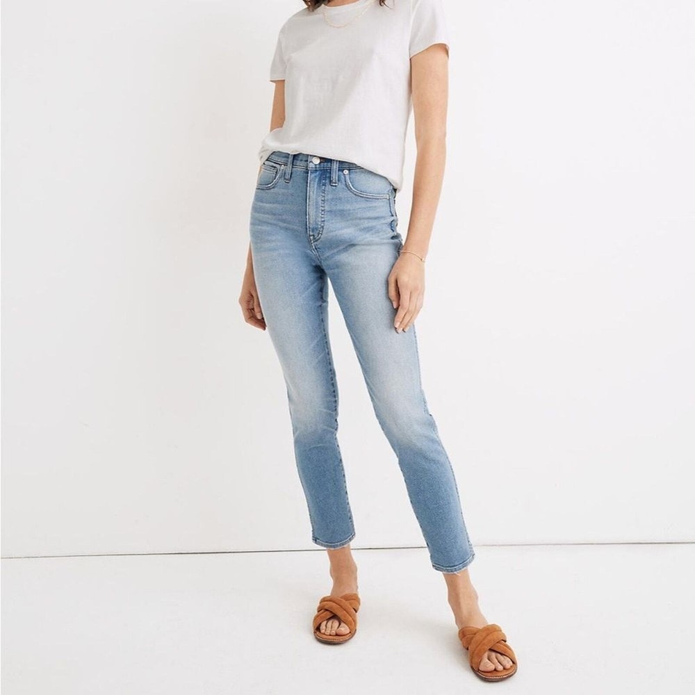 Madewell 10in High-Rise Skinny Crop Jeans Horne Wash Size 24