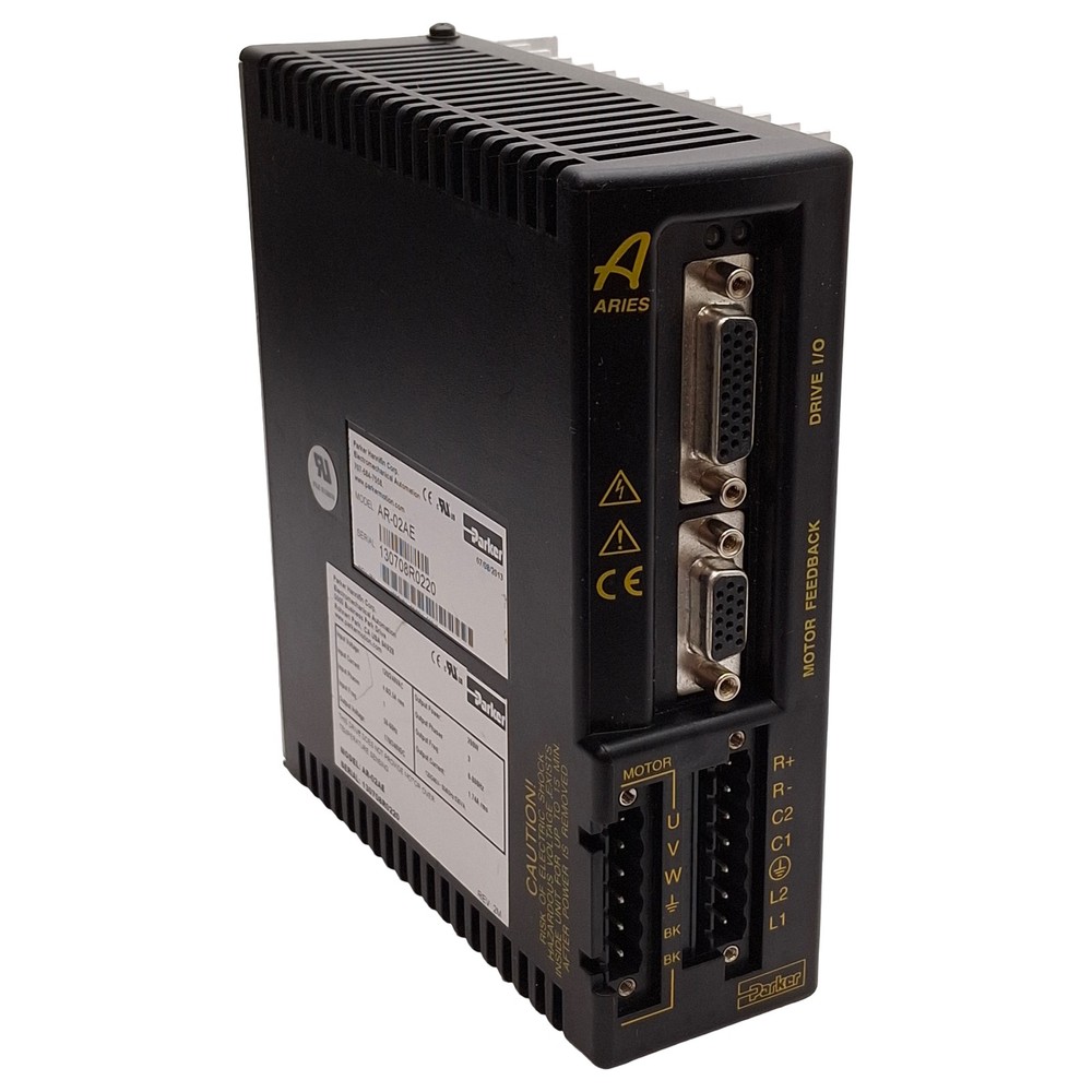 Parker AR-02AE Aries Servo Drive, 200W, 1Ø 120/240VAC In, 3Ø 170/340VDC Out
