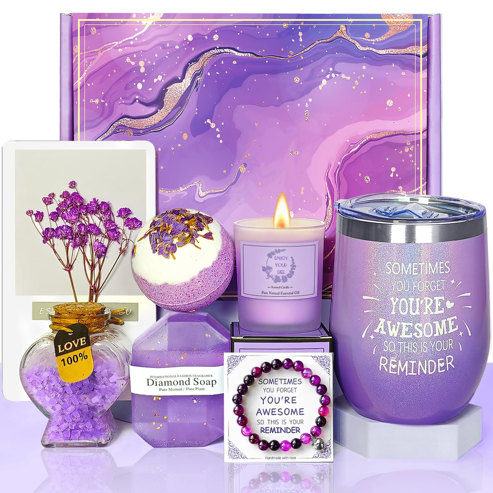 Gifts for Women Mom Wife Girlfriend Sister Her, Happy Birthday Gifts Basket for