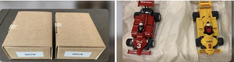 Budweiser HO Slot Cars Lot - 8985 Tyco 440-X2 Indy Chaparral 2 Box Sets