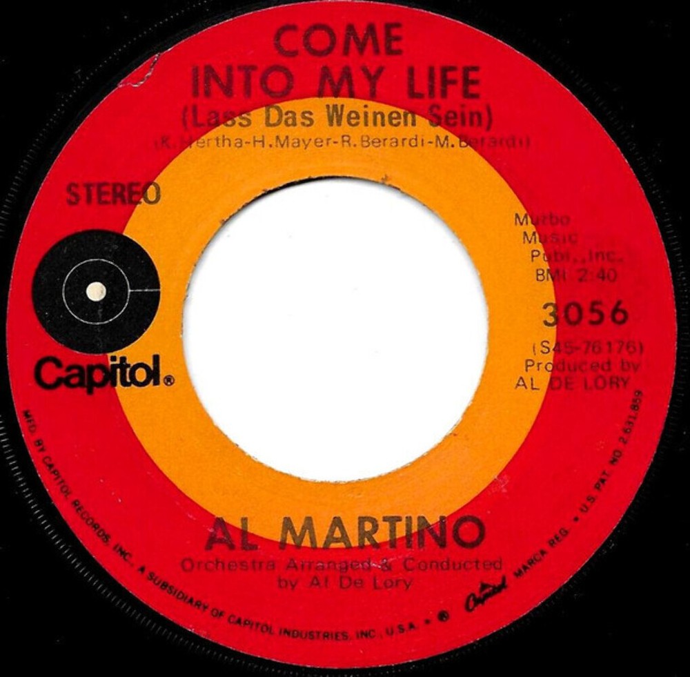 Al Martino Come Into My Life Lass Das Weinen Sein 7 Inch Single Scr Limited Edition Vintage Vinyl Record
