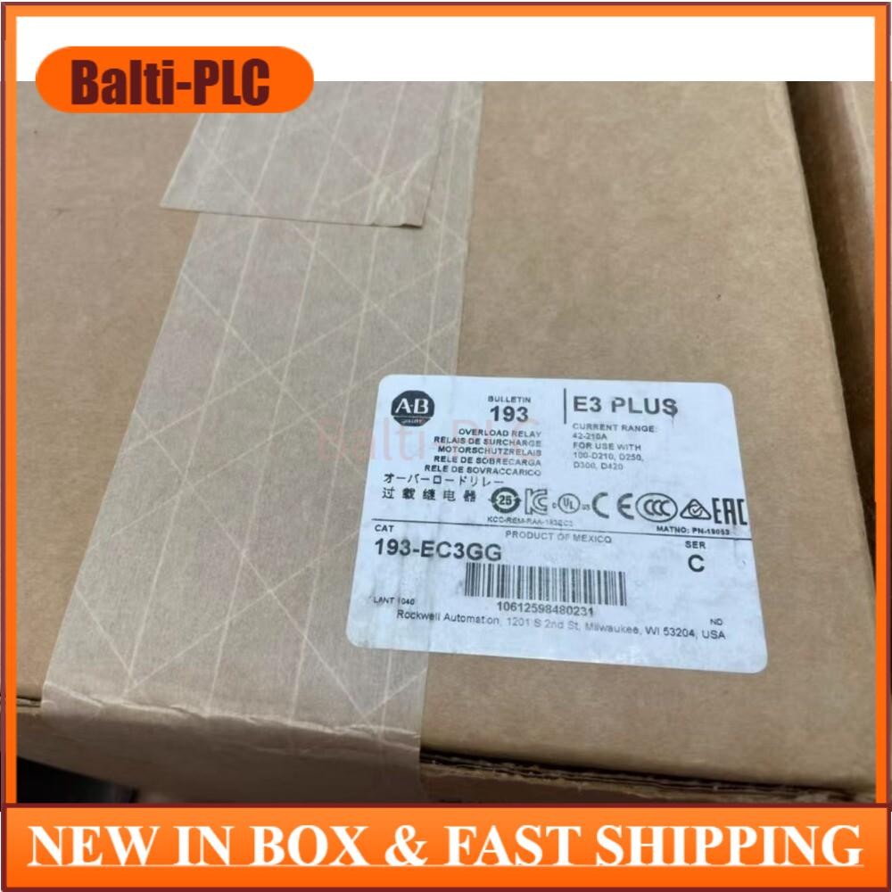 Allen-Bradley 193-EC3GG E3 Plus 42-210A Overload Relay NEW IN BOX US Free Tax