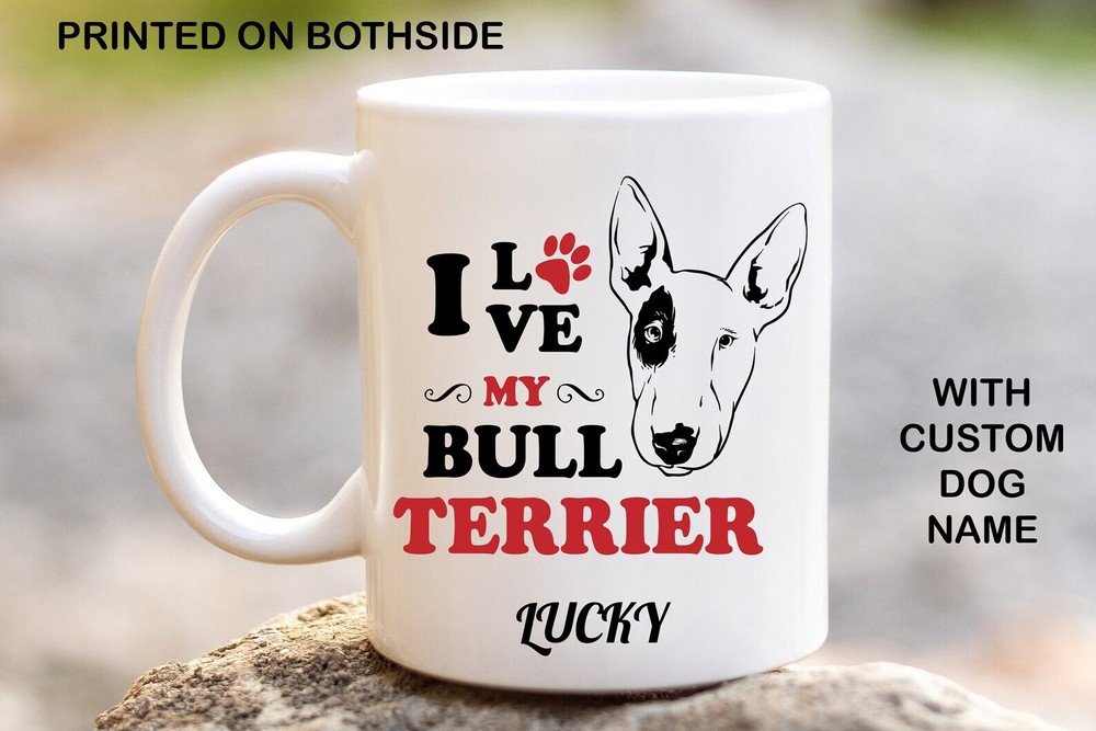 Bull Terrier Personalised Dog Mug Custom Coffee Mugs Custom Mug