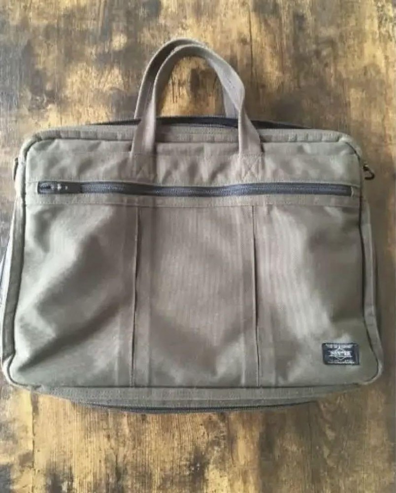 Porter Business Bag Briefcase Khaki