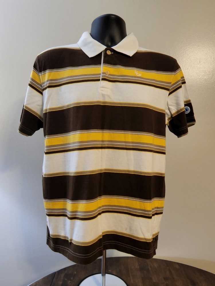 Hollister Men's Muscle Vintage Fit - Striped Polo - Small