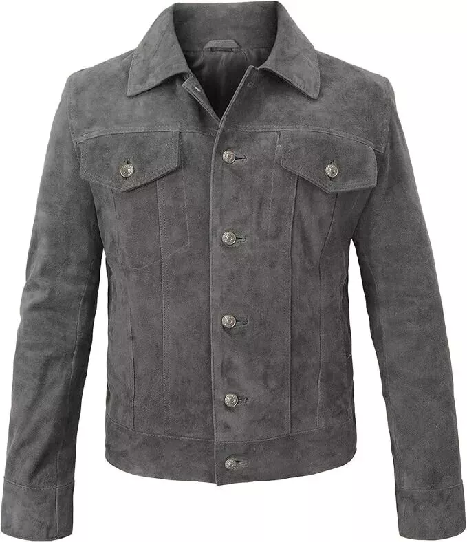 Custom Tailored Men's Genuine Sheepskin Leather Motorcycle Jacket