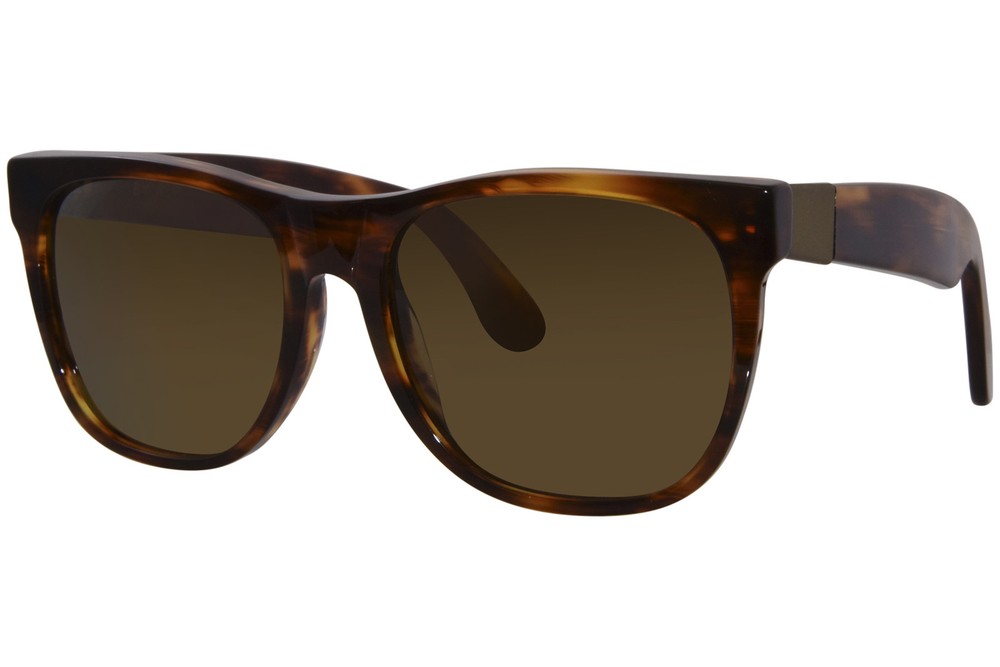 RetroSuperFuture Horizon II 55mm Sunglasses Brown Yellow Tint Style 6U0 2T41