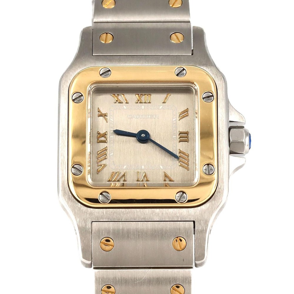 Authentic Cartier Santos Garbe SM Gold & Steel W20031C4 SSxYG Quartz  #270-00...