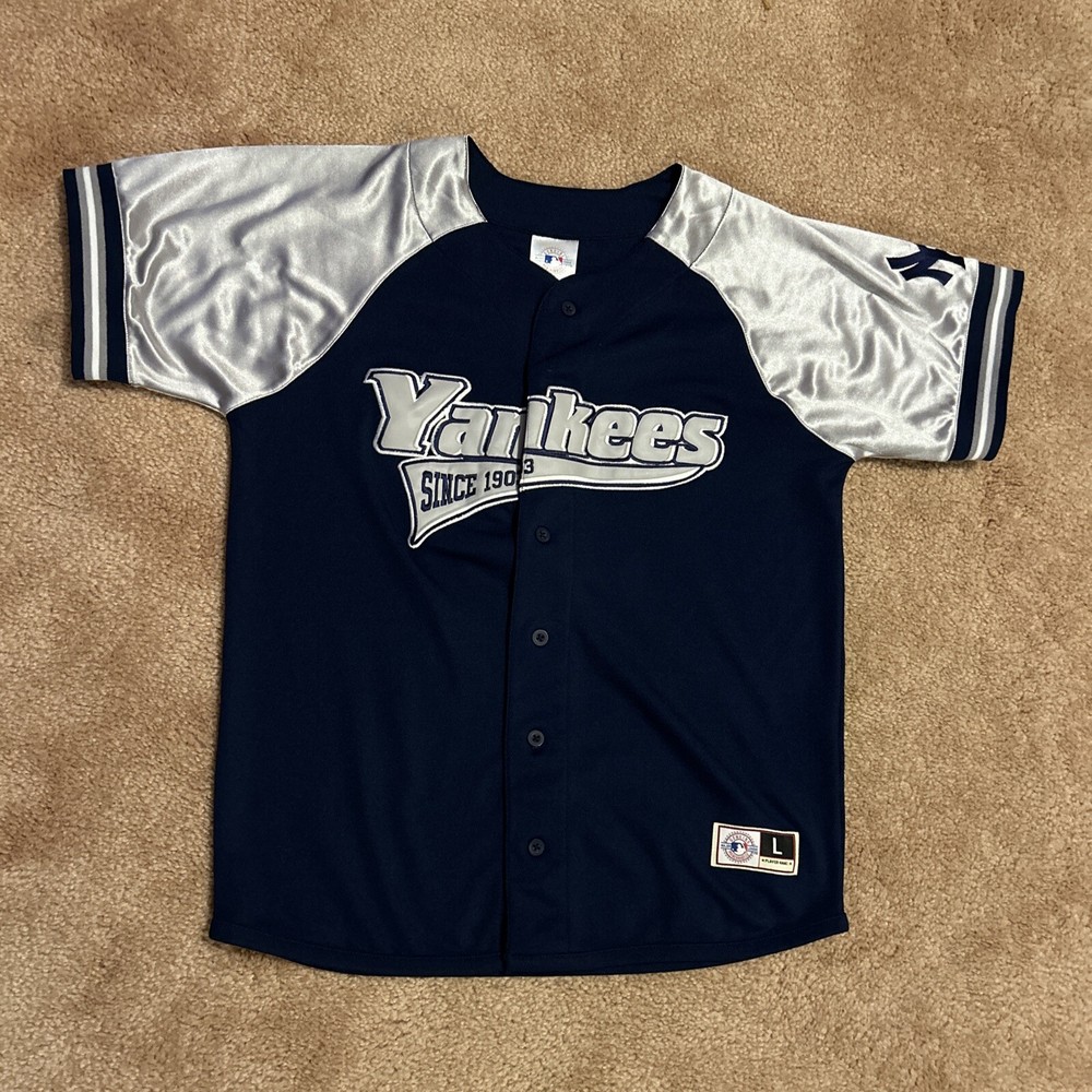 NY Yankees Alex Rodriguez 13 Genuine Merchandise Jersey Large 16-18 Youth Kids