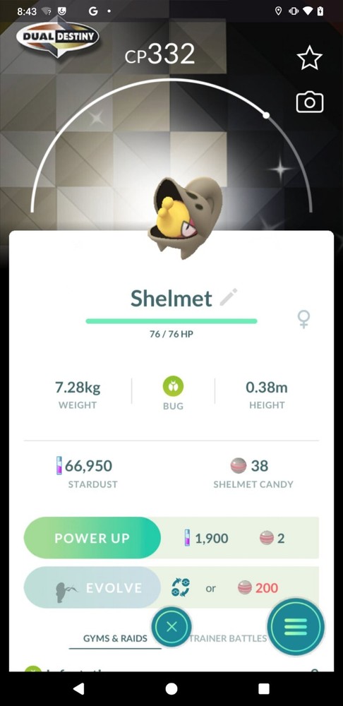 Shiny Shelmet Special Background Community Day - P T C