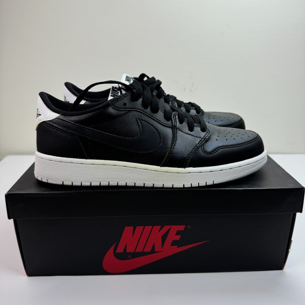 New Yellowed - Nike Air Jordan I 1 Cyber Monday 709999-010 Black/White Sz 6.5 NY-image