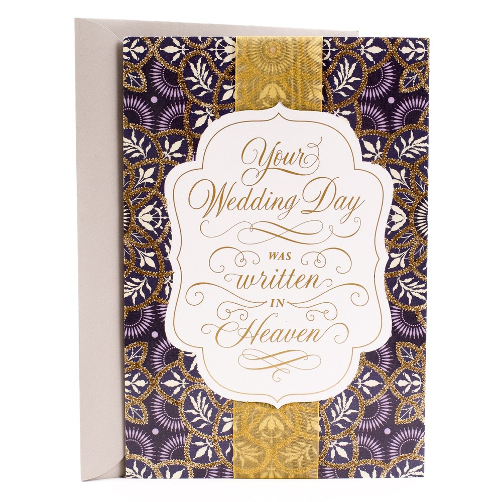 Hallmark Mahogany Religious Wedding Greeting Card (Written in Heaven)
